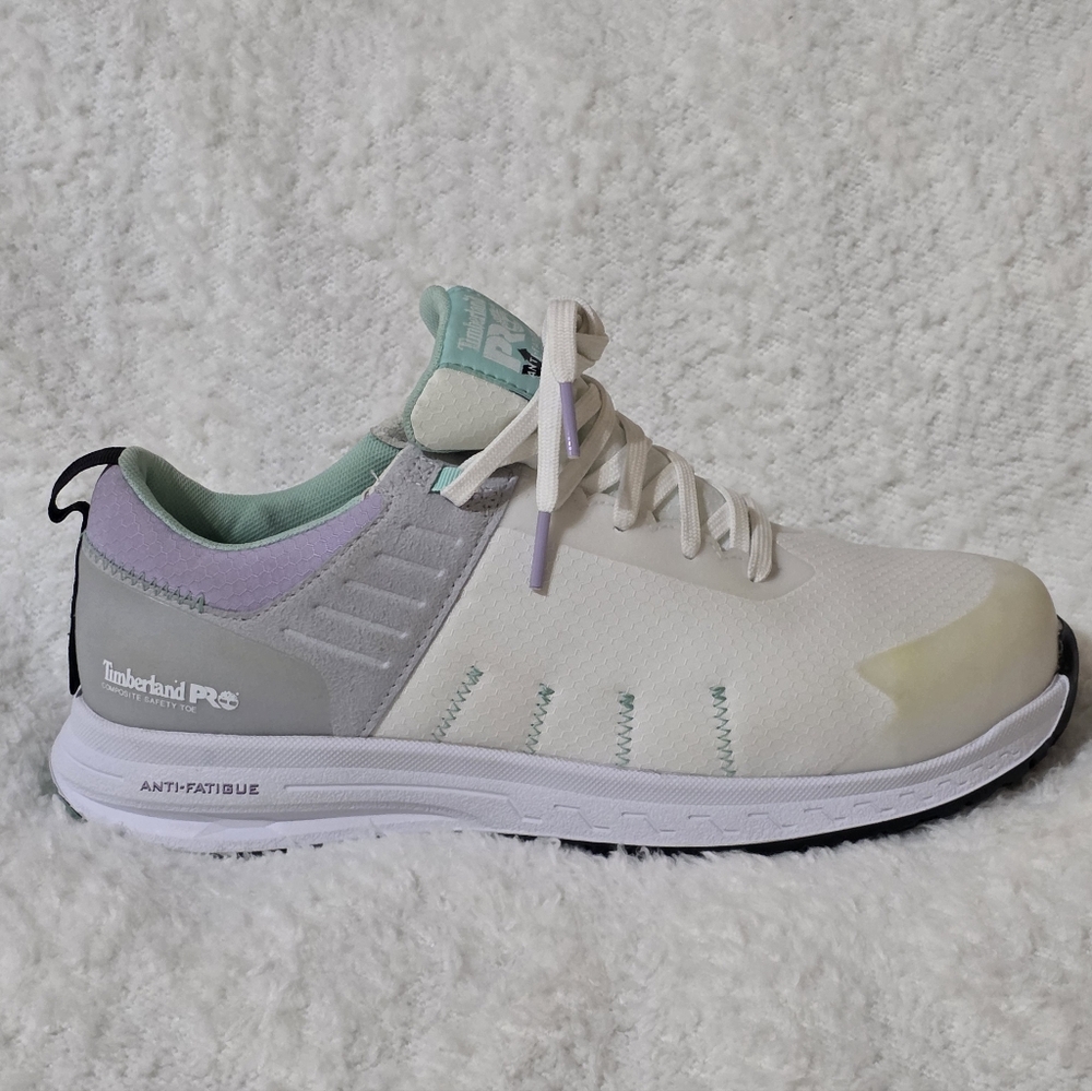 Timberland PRO White and Gray Sneakers